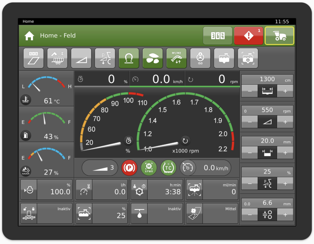 Krone BigX 780 Terminal X-Touch 12 - Приборная панель для Сельскохозяйственной техники: фото 1 Krone BigX 780 Terminal X-Touch 12 - Приборная панель для Сельскохозяйственной техники: фото 1