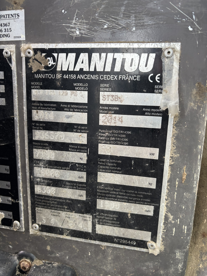 Manitou MLT 735 120 PS 2014rok Karetka Wysięgnik Podnośnik CZĘŚCI - Телескопический погрузчик: фото 2 Manitou MLT 735 120 PS 2014rok Karetka Wysięgnik Podnośnik CZĘŚCI - Телескопический погрузчик: фото 2