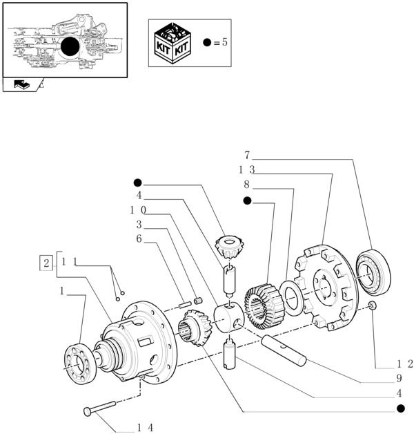 New Holland T6010 Mechanizm róźnicowy 87490100 - Дифференциал для Сельскохозяйственной техники: фото 1 New Holland T6010 Mechanizm róźnicowy 87490100 - Дифференциал для Сельскохозяйственной техники: фото 1