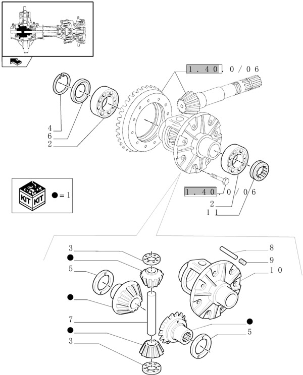 New Holland T6010 T6090 T6070 Mechanizm róźnicowy 47134168 - Дифференциал для Сельскохозяйственной техники: фото 1 New Holland T6010 T6090 T6070 Mechanizm róźnicowy 47134168 - Дифференциал для Сельскохозяйственной техники: фото 1