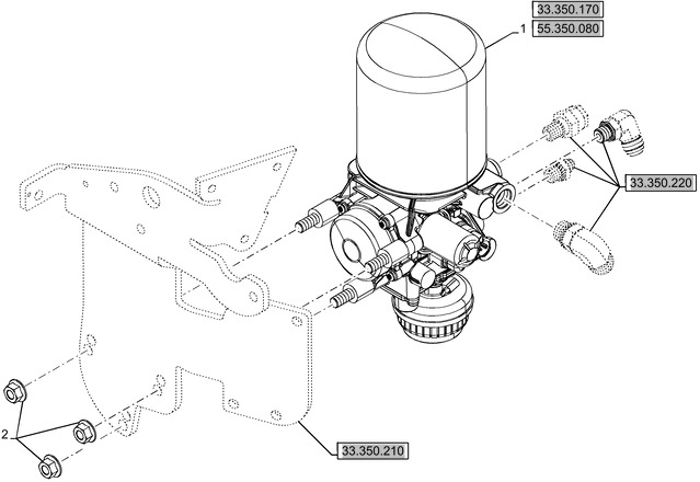 New Holland T6070 Sterow powietrzem 84394092 - Детали тормозной системы для Тракторов: фото 1 New Holland T6070 Sterow powietrzem 84394092 - Детали тормозной системы для Тракторов: фото 1