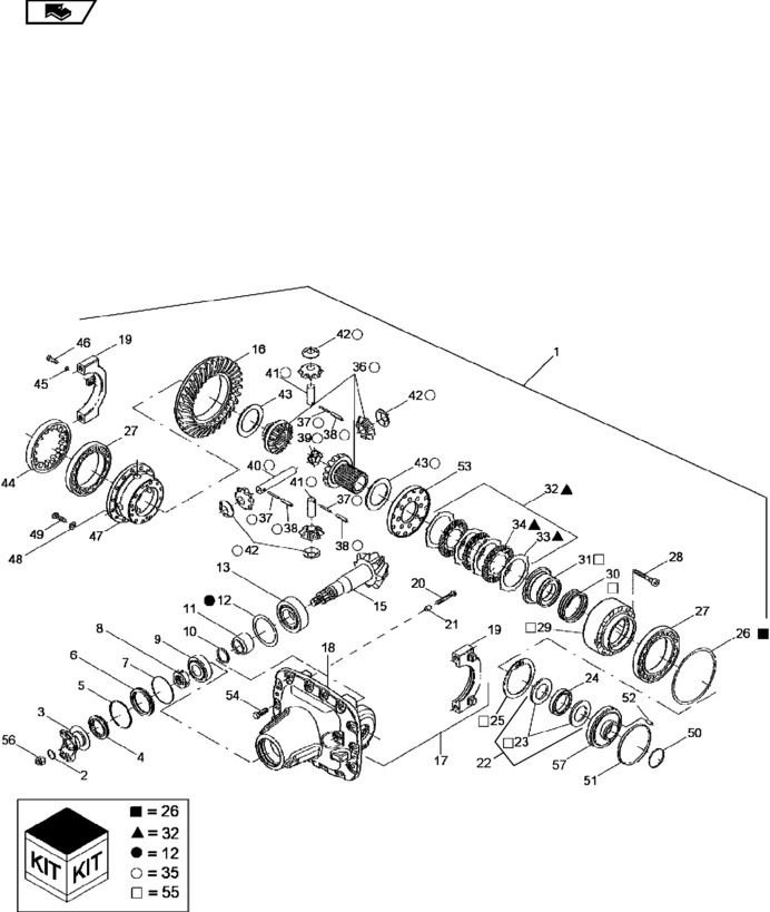 New Holland T6090 T6070 Zestaw 87681223 - Дифференциал для Тракторов: фото 1 New Holland T6090 T6070 Zestaw 87681223 - Дифференциал для Тракторов: фото 1