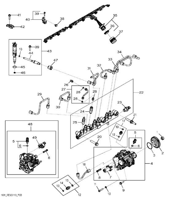SE501947 John Deere 8345R - Dysza wtryskiwacza regen. - Распределитель впрыска для Тракторов: фото 1 SE501947 John Deere 8345R - Dysza wtryskiwacza regen. - Распределитель впрыска для Тракторов: фото 1