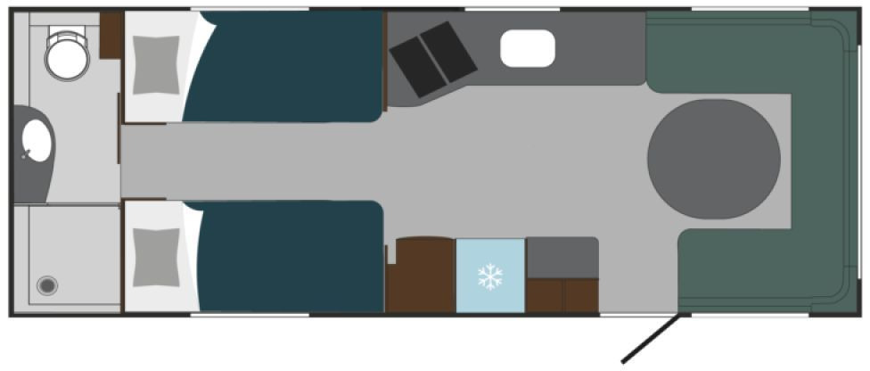 Polar 650 BSA Blueline Heckbad Einzelbetten 2xALDE ++ - Прицеп дача: фото 2 Polar 650 BSA Blueline Heckbad Einzelbetten 2xALDE ++ - Прицеп дача: фото 2