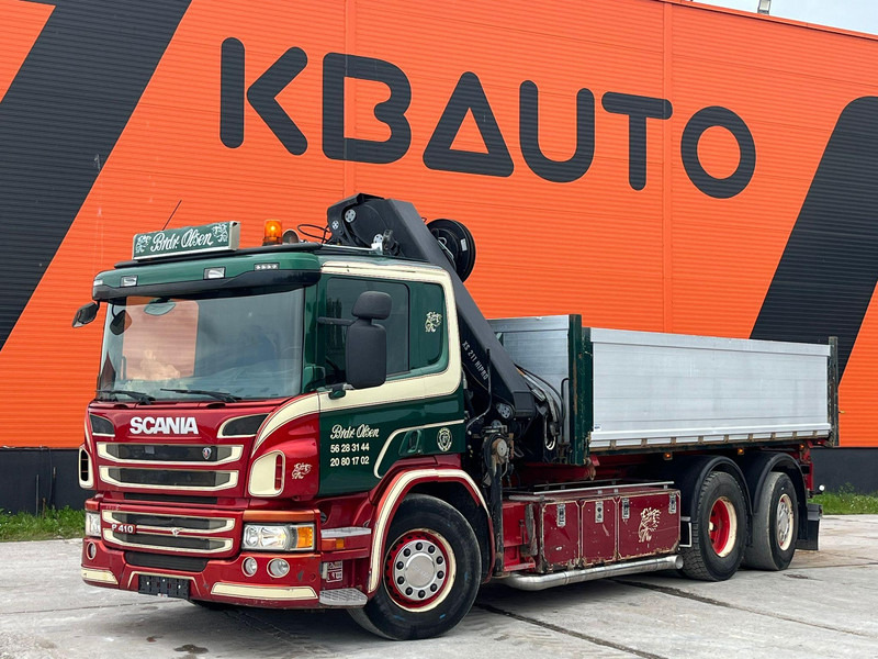 Scania P 410 6x2*4 HIAB 211EP-5 / BOX L=5386 mm - Самосвал, Автоманипулятор: фото 2 Scania P 410 6x2*4 HIAB 211EP-5 / BOX L=5386 mm - Самосвал, Автоманипулятор: фото 2