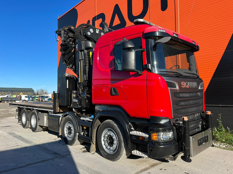 Scania R 520 8x4 COMBI / HIAB 1058E-8 + JIB / PLATFORM L=6269 mm - Грузовик бортовой/ Платформа, Автоманипулятор: фото 4 Scania R 520 8x4 COMBI / HIAB 1058E-8 + JIB / PLATFORM L=6269 mm - Грузовик бортовой/ Платформа, Автоманипулятор: фото 4