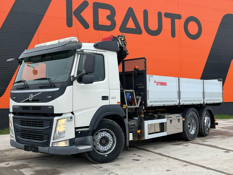 Volvo FM 410 6x2*4 HMF 1120-K4 / TIPPER BOX L=5573 mm - Самосвал, Автоманипулятор: фото 2 Volvo FM 410 6x2*4 HMF 1120-K4 / TIPPER BOX L=5573 mm - Самосвал, Автоманипулятор: фото 2