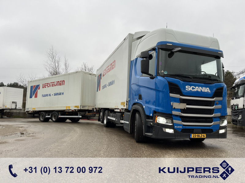 Scania R410 Highline / BDF Box + Wecon AWZ 218 / BDF Box / 448 dkm / NL Truck + Trailer - Грузовик с закрытым кузовом: фото 1 Scania R410 Highline / BDF Box + Wecon AWZ 218 / BDF Box / 448 dkm / NL Truck + Trailer - Грузовик с закрытым кузовом: фото 1