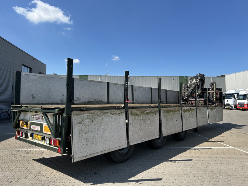 Vogelzang V02 17 30 / Heavy Duty Chassis / 3 axle 10 Ton / Hiab Crane Defect - Полуприцеп бортовой/ Платформа: фото 2 Vogelzang V02 17 30 / Heavy Duty Chassis / 3 axle 10 Ton / Hiab Crane Defect - Полуприцеп бортовой/ Платформа: фото 2