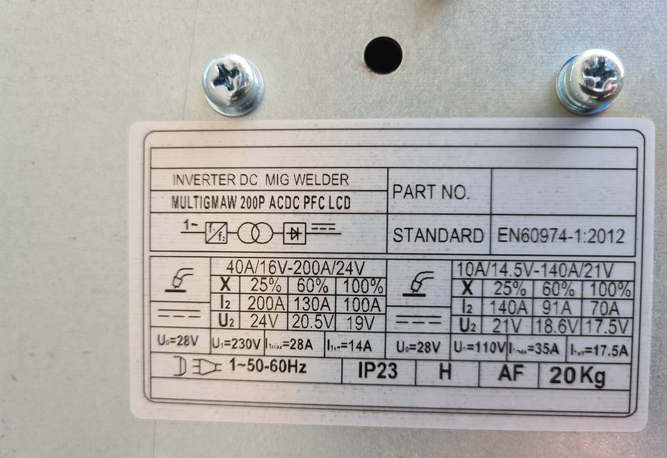 Spawarka WELDKAR MULTIGMAW Mig, Mag, Mma, Tig 200 A - Сварочное оборудование: фото 4 Spawarka WELDKAR MULTIGMAW Mig, Mag, Mma, Tig 200 A - Сварочное оборудование: фото 4