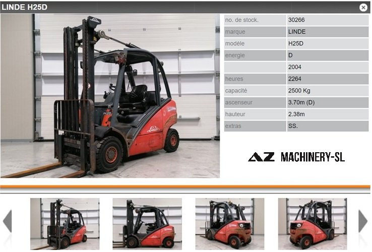 Used Forklift FENWICK LINDE H25D - Вилочный погрузчик: фото 1 Used Forklift FENWICK LINDE H25D - Вилочный погрузчик: фото 1
