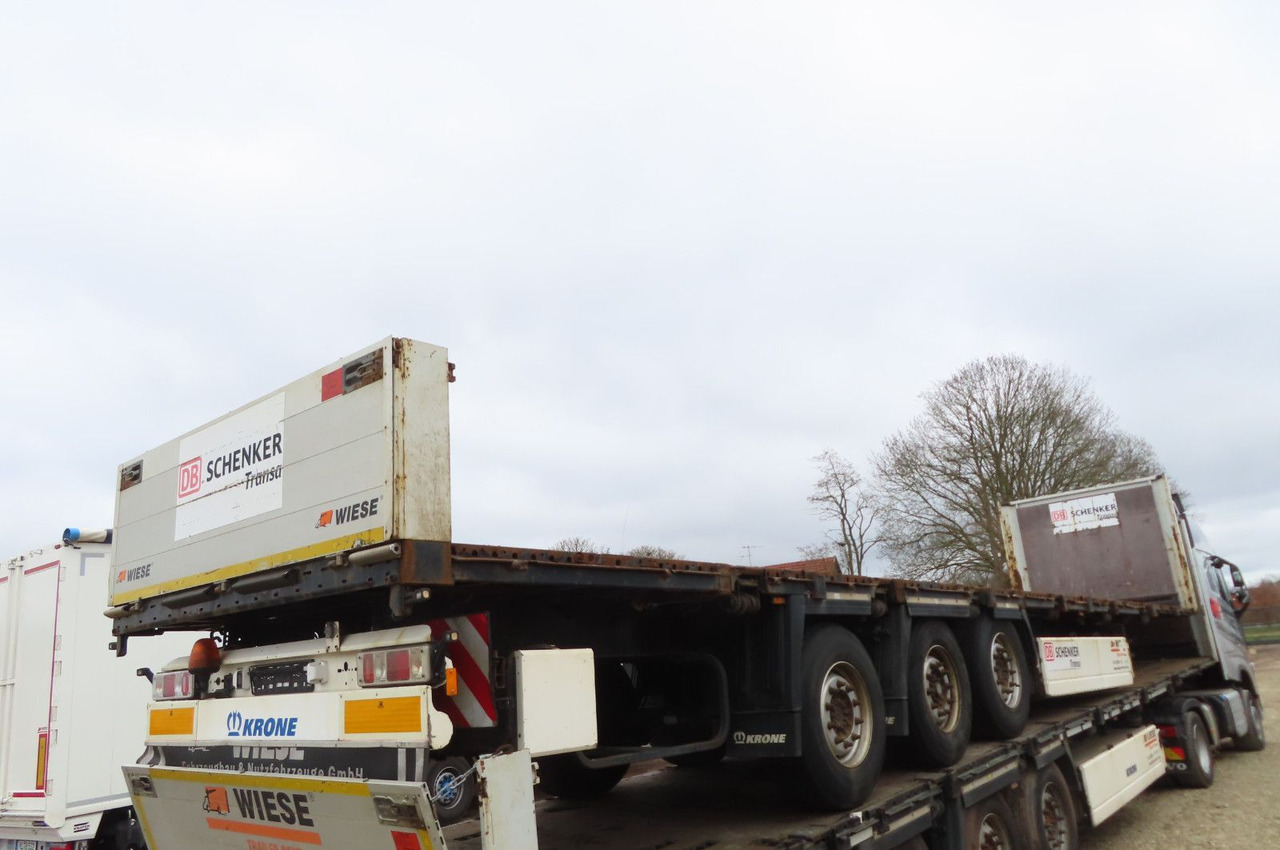 Krone Stahlmattenauflieger - Полуприцеп бортовой/ Платформа: фото 2 Krone Stahlmattenauflieger - Полуприцеп бортовой/ Платформа: фото 2