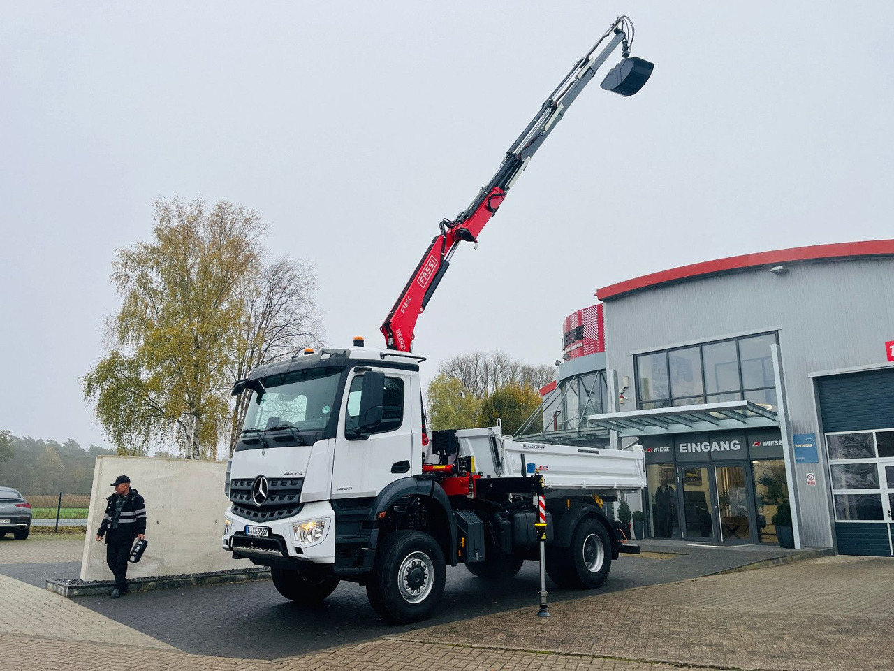 Самосвал, Автоманипулятор Mercedes-Benz Arocs 1835  4x4 Meiller Fassi Kran Kipper: фото 9