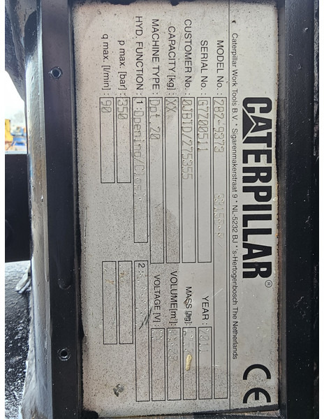 Грейфер sorteergrijper caterpillar g315b sorting grapple: фото 6 Грейфер sorteergrijper caterpillar g315b sorting grapple: фото 6
