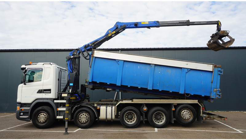 Scania G 490 10X4 CABLE SYSTEM TRUCK WITH PALFINGER Q180Z95TR CRANE - Автоманипулятор: фото 1 Scania G 490 10X4 CABLE SYSTEM TRUCK WITH PALFINGER Q180Z95TR CRANE - Автоманипулятор: фото 1