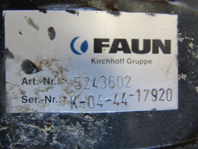 FAUN ROTOPRESS 522 DRIVE MOTOR P/NO 5243602 - Гидравлический мотор для Коммунальной и специальной техники: фото 2 FAUN ROTOPRESS 522 DRIVE MOTOR P/NO 5243602 - Гидравлический мотор для Коммунальной и специальной техники: фото 2