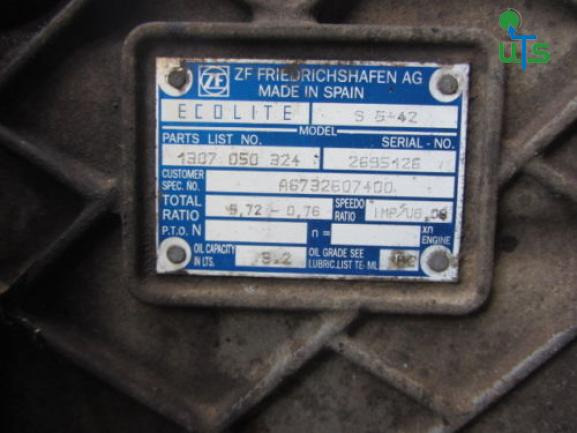 MERCEDES ATEGO 815 5 SPEED GEARBOX TYPE S5-42 ZF - Коробка передач для Грузовиков: фото 2 MERCEDES ATEGO 815 5 SPEED GEARBOX TYPE S5-42 ZF - Коробка передач для Грузовиков: фото 2