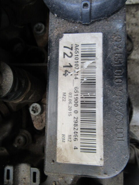 MERCEDES VITO 651.900.2.2 ENGINE COMPLETE 2015 EURO 6 ONLY 40,000 MILES (PARTS ONLY DAMAGED BLOCK) - Двигатель для Грузовиков: фото 1 MERCEDES VITO 651.900.2.2 ENGINE COMPLETE 2015 EURO 6 ONLY 40,000 MILES (PARTS ONLY DAMAGED BLOCK) - Двигатель для Грузовиков: фото 1