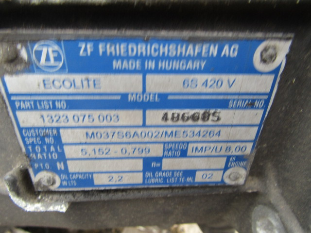 MITSUBISHI FUSO 6 SPEED MANUAL ZF GEARBOX TYPE 6S 420V - Коробка передач для Грузовиков: фото 4 MITSUBISHI FUSO 6 SPEED MANUAL ZF GEARBOX TYPE 6S 420V - Коробка передач для Грузовиков: фото 4