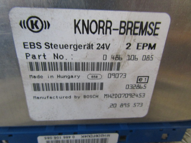 VOLVO FE EBS ECU P/NO 0486106 085 - Блок управления для Грузовиков: фото 2 VOLVO FE EBS ECU P/NO 0486106 085 - Блок управления для Грузовиков: фото 2