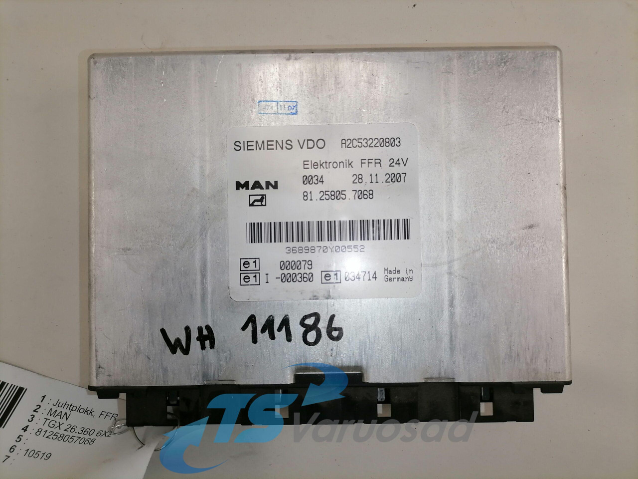 MAN Ecu, FFR 81258057068 - Блок управления для Грузовиков: фото 2 MAN Ecu, FFR 81258057068 - Блок управления для Грузовиков: фото 2
