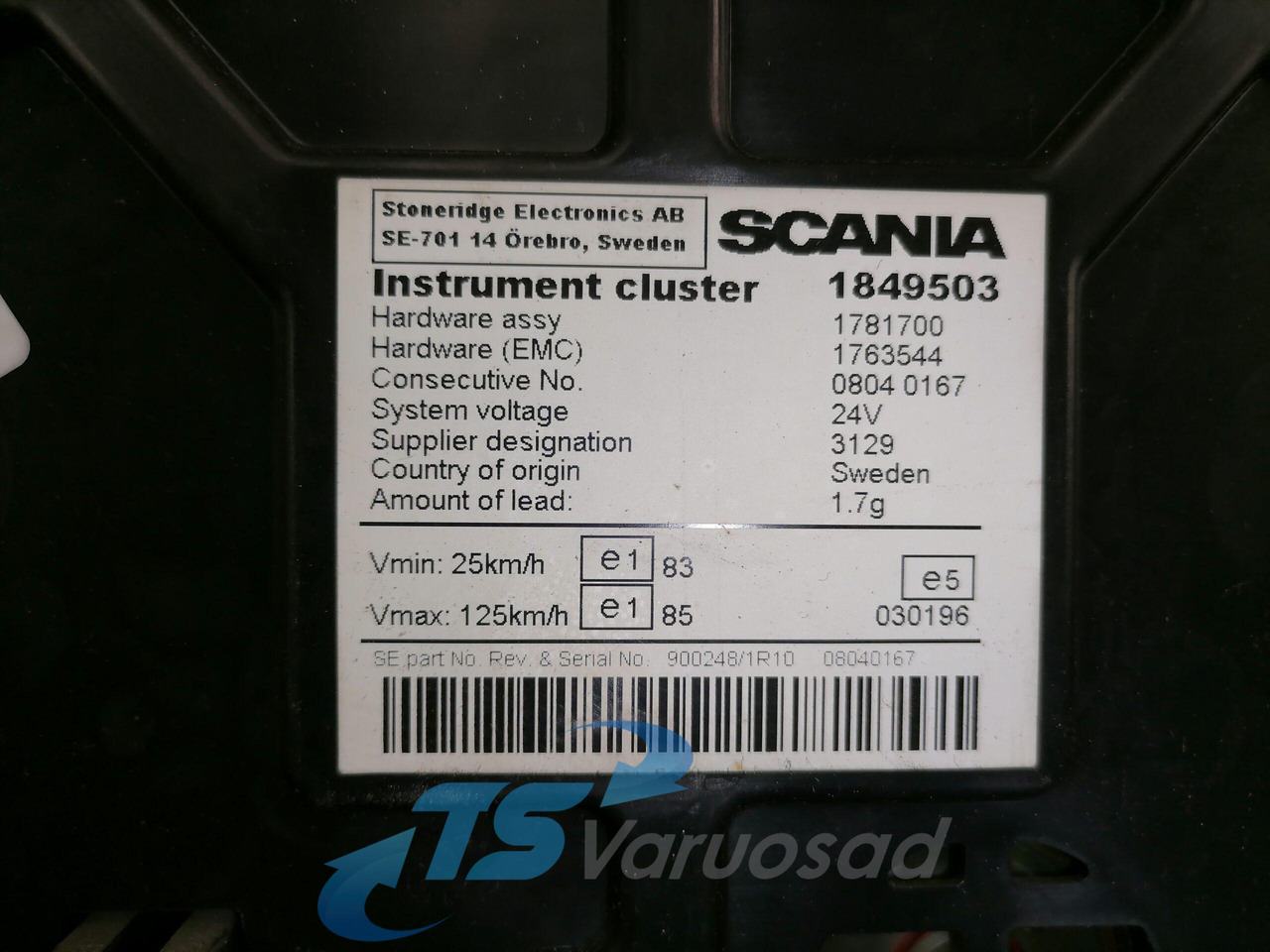 Scania Dashboard 1849503 - Приборная панель для Грузовиков: фото 4 Scania Dashboard 1849503 - Приборная панель для Грузовиков: фото 4