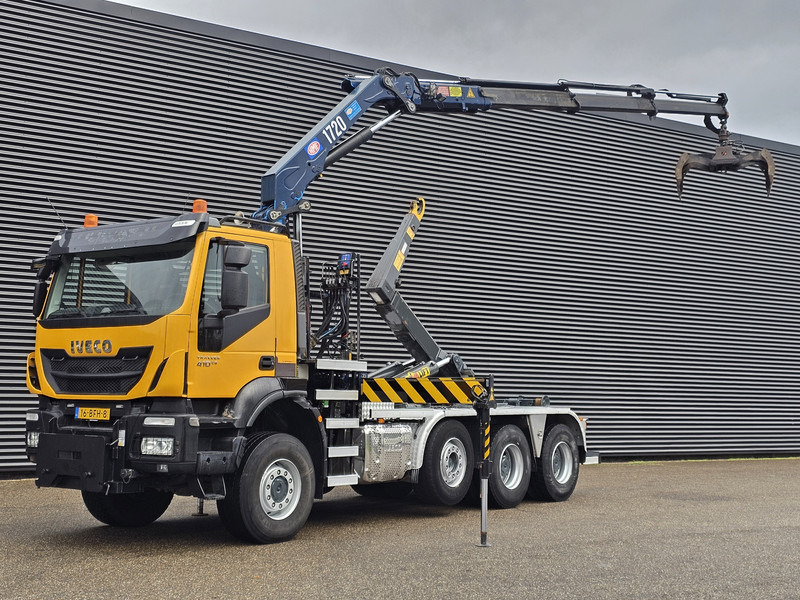 Iveco TRAKKER 380 8X6 / EURO 6 / CRANE + HOOKLIFT - Крюковой мультилифт, Автоманипулятор: фото 1 Iveco TRAKKER 380 8X6 / EURO 6 / CRANE + HOOKLIFT - Крюковой мультилифт, Автоманипулятор: фото 1