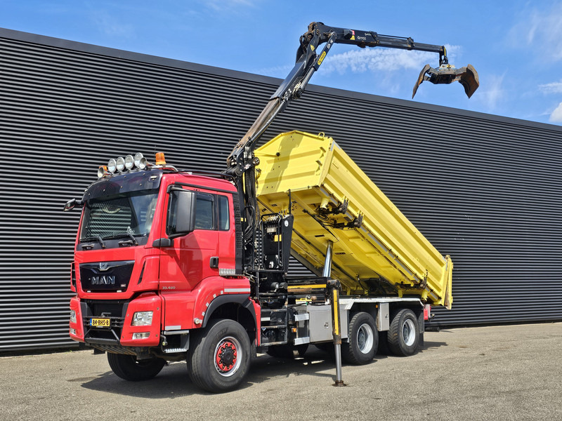 MAN TGS 33.480 6x6 / PALFINGER Z CRANE / 2 SIDE TIPPER - Самосвал, Автоманипулятор: фото 1 MAN TGS 33.480 6x6 / PALFINGER Z CRANE / 2 SIDE TIPPER - Самосвал, Автоманипулятор: фото 1