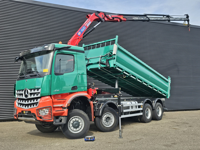 Mercedes-Benz AROCS 4145 / 8X6 / TIPPER + HMF CRANE - Автоманипулятор: фото 1 Mercedes-Benz AROCS 4145 / 8X6 / TIPPER + HMF CRANE - Автоманипулятор: фото 1