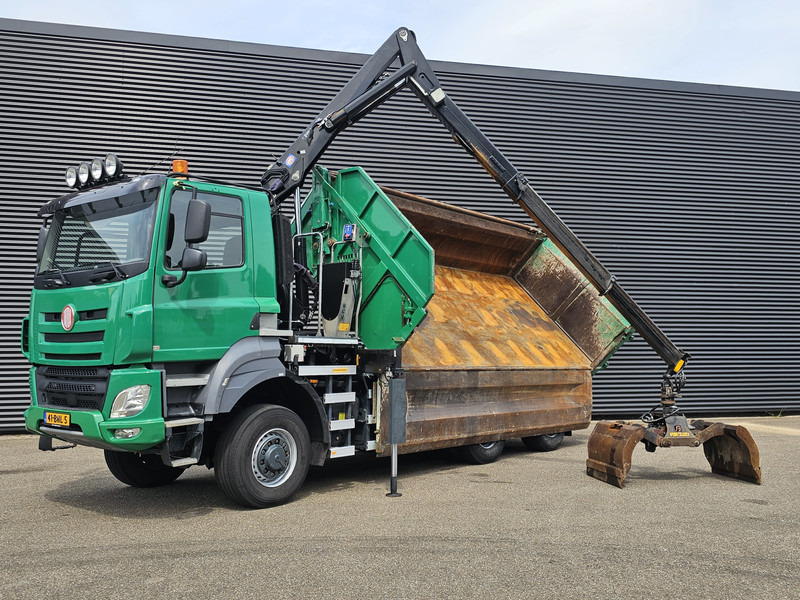 Tatra T158/II 6X6 / HMF Z CRANE + 2 SIDE TIPPER - Самосвал, Автоманипулятор: фото 4 Tatra T158/II 6X6 / HMF Z CRANE + 2 SIDE TIPPER - Самосвал, Автоманипулятор: фото 4
