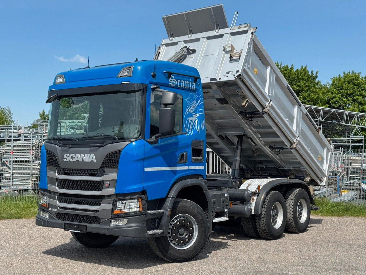 Scania G450 Meiller 3S. Kipper mit Bordmatik Top Zust. - Самосвал: фото 1 Scania G450 Meiller 3S. Kipper mit Bordmatik Top Zust. - Самосвал: фото 1