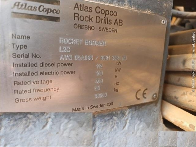Atlas Copco Boomer L2C - Горнодобывающая техника: фото 5 Atlas Copco Boomer L2C - Горнодобывающая техника: фото 5