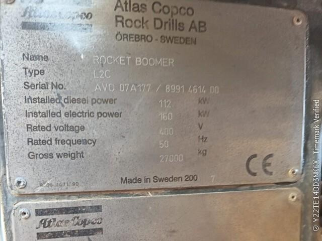 Atlas Copco Boomer L2C - Горнодобывающая техника: фото 4 Atlas Copco Boomer L2C - Горнодобывающая техника: фото 4