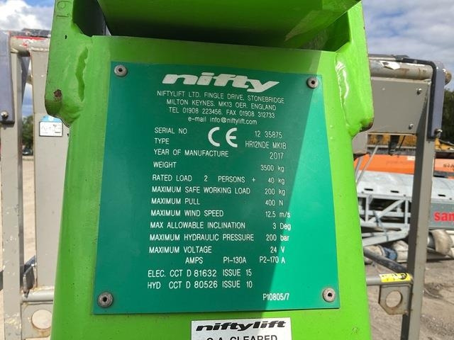 Niftylift HR12NDE - Коленчатый подъемник: фото 5 Niftylift HR12NDE - Коленчатый подъемник: фото 5