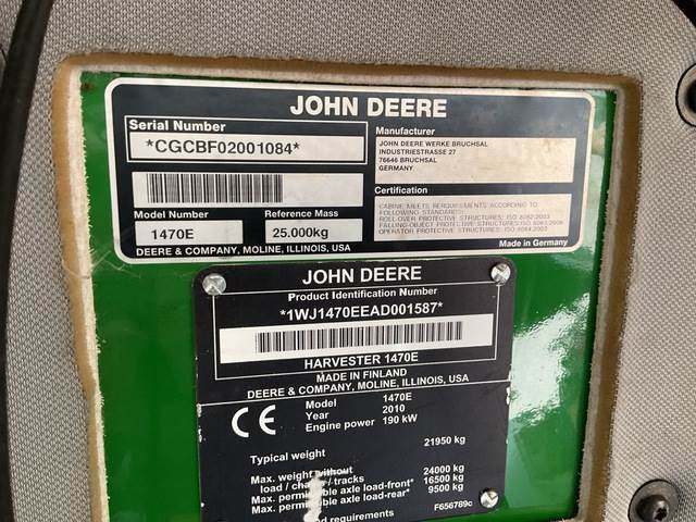 John Deere 1470E - Харвестер: фото 5 John Deere 1470E - Харвестер: фото 5