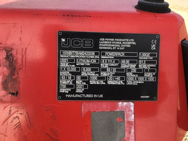 JCB 1.50QE - Электрогенератор: фото 5 JCB 1.50QE - Электрогенератор: фото 5