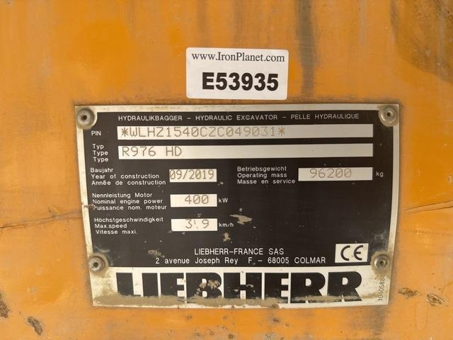 Liebherr R976 HD - Гусеничный экскаватор: фото 5 Liebherr R976 HD - Гусеничный экскаватор: фото 5