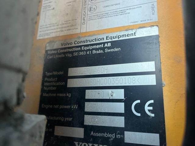 Volvo A60H - Сочленённый самосвал: фото 5 Volvo A60H - Сочленённый самосвал: фото 5