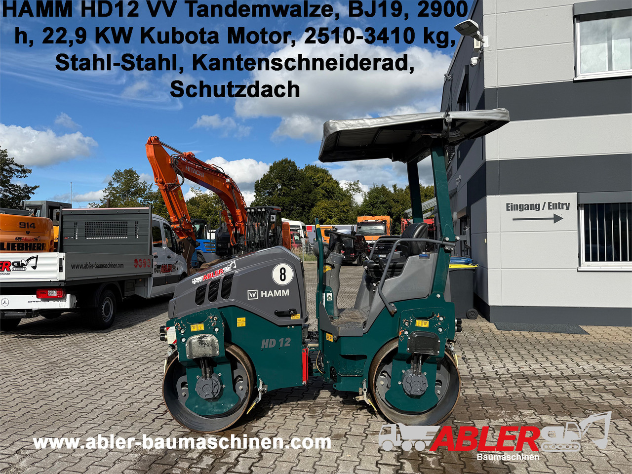 Hamm HD12 VV Tandemwalze mit Dach - Дорожный каток: фото 1 Hamm HD12 VV Tandemwalze mit Dach - Дорожный каток: фото 1