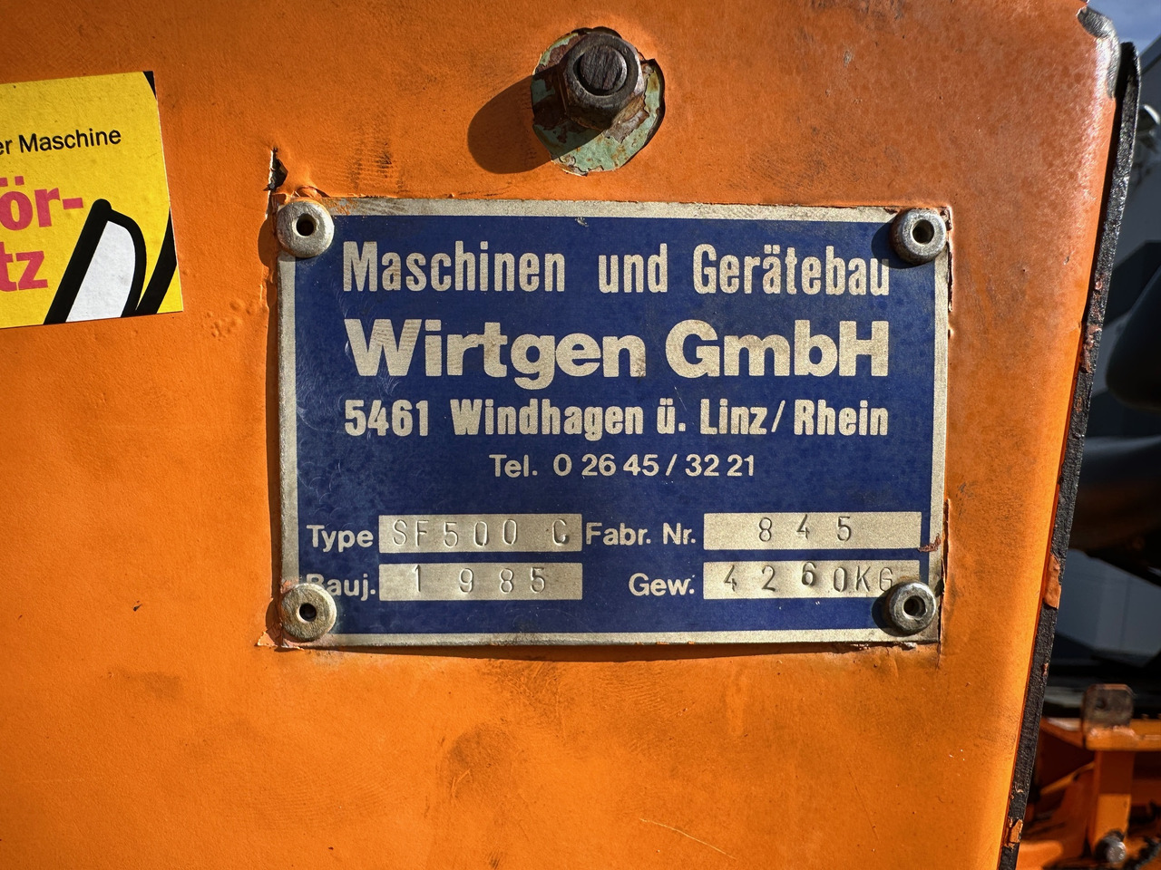 Дорожная фреза Wirtgen SF500C Asphaltfräse: фото 13 Дорожная фреза Wirtgen SF500C Asphaltfräse: фото 13