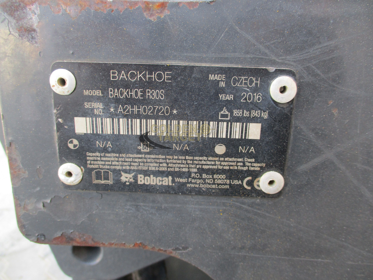 BOBCAT Skid Steer R30S Backhoe Attachment - Ковш для погрузчика для Мини-погрузчиков с бортовым поворотом: фото 5 BOBCAT Skid Steer R30S Backhoe Attachment - Ковш для погрузчика для Мини-погрузчиков с бортовым поворотом: фото 5