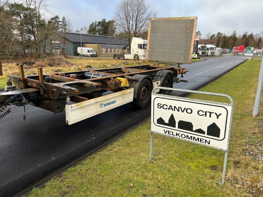 Krone ZZW 18 EL containerlåse - zepro lift - Прицеп-контейнеровоз/ Сменный кузов: фото 1 Krone ZZW 18 EL containerlåse - zepro lift - Прицеп-контейнеровоз/ Сменный кузов: фото 1