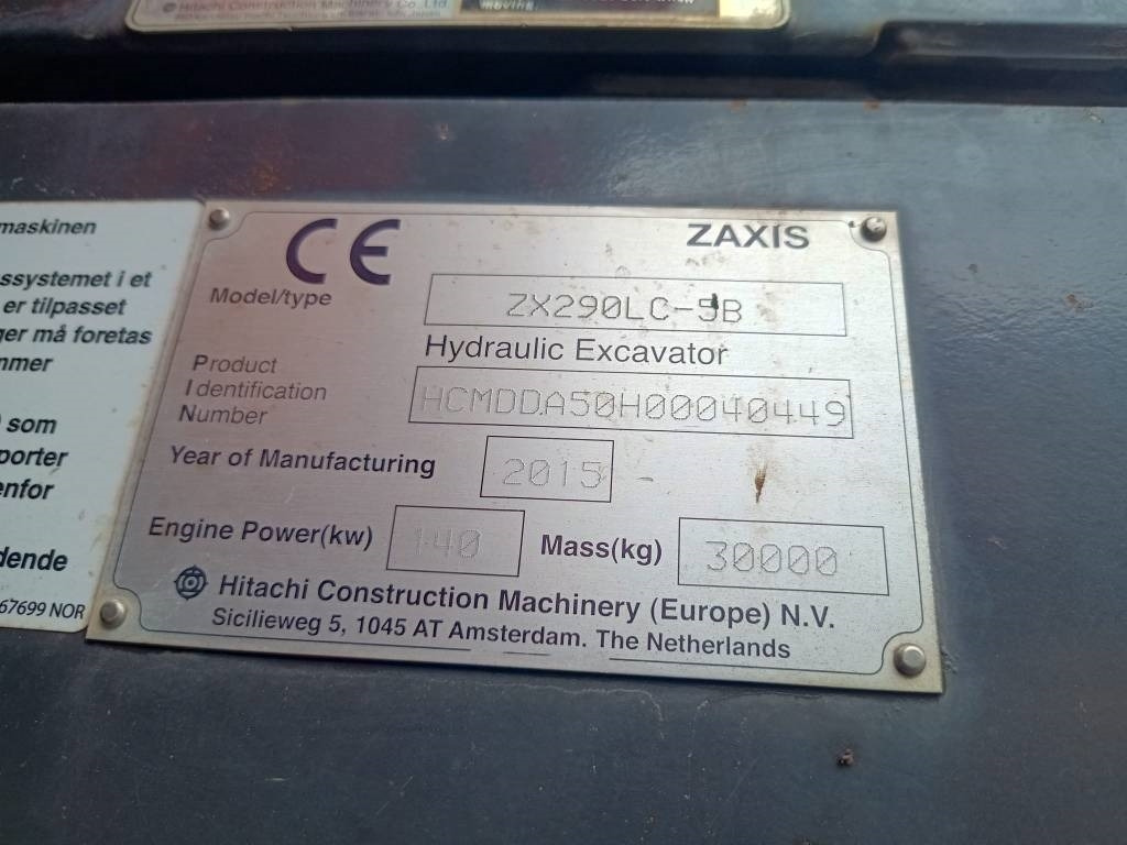Гусеничный экскаватор Hitachi MYYTY! SOLD! ZX290LC-5 HUIPPUVARUSTEET: фото 19 Гусеничный экскаватор Hitachi MYYTY! SOLD! ZX290LC-5 HUIPPUVARUSTEET: фото 19