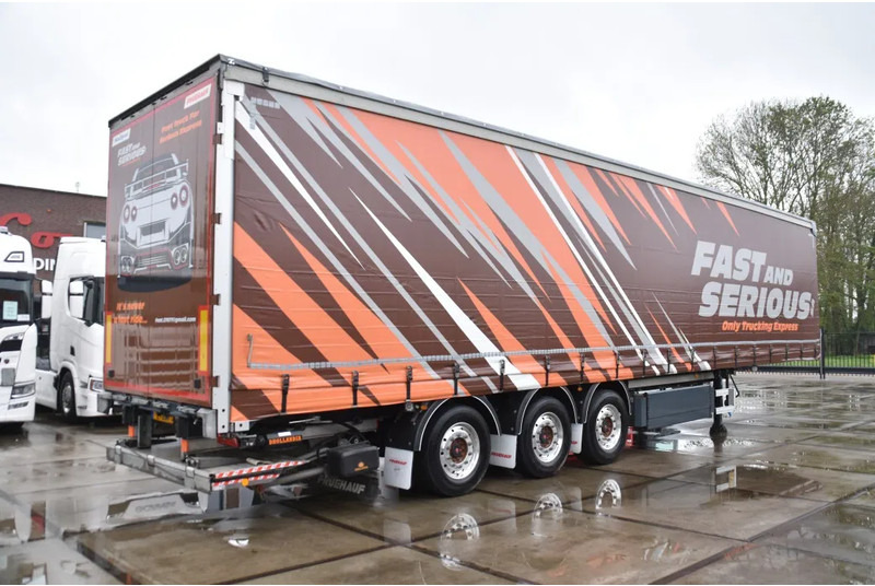 Fruehauf SLIDING CURTAINS/ROOF - TOPLIFT SYSTEM - LIFT AXLE - STEERING AXLE - SAF AXLES - ALCOA'S - DHOLLANDIA - TOP CONDITION - - Тентованный полуприцеп: фото 2 Fruehauf SLIDING CURTAINS/ROOF - TOPLIFT SYSTEM - LIFT AXLE - STEERING AXLE - SAF AXLES - ALCOA'S - DHOLLANDIA - TOP CONDITION - - Тентованный полуприцеп: фото 2