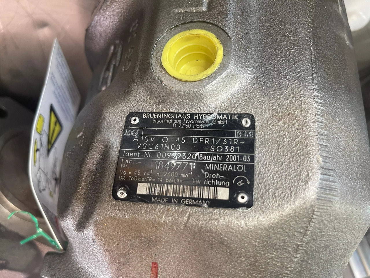 REXROTH A10VO45DFR1/31R-VC61N00 - Гидравлический насос для Строительной техники: фото 4 REXROTH A10VO45DFR1/31R-VC61N00 - Гидравлический насос для Строительной техники: фото 4