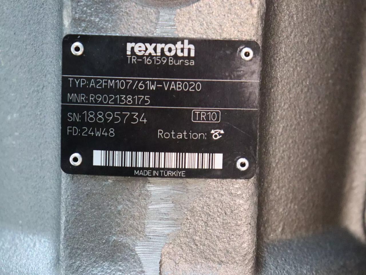 REXROTH A2FM107/61W-VAB020 - Гидравлический мотор для Строительной техники: фото 5 REXROTH A2FM107/61W-VAB020 - Гидравлический мотор для Строительной техники: фото 5