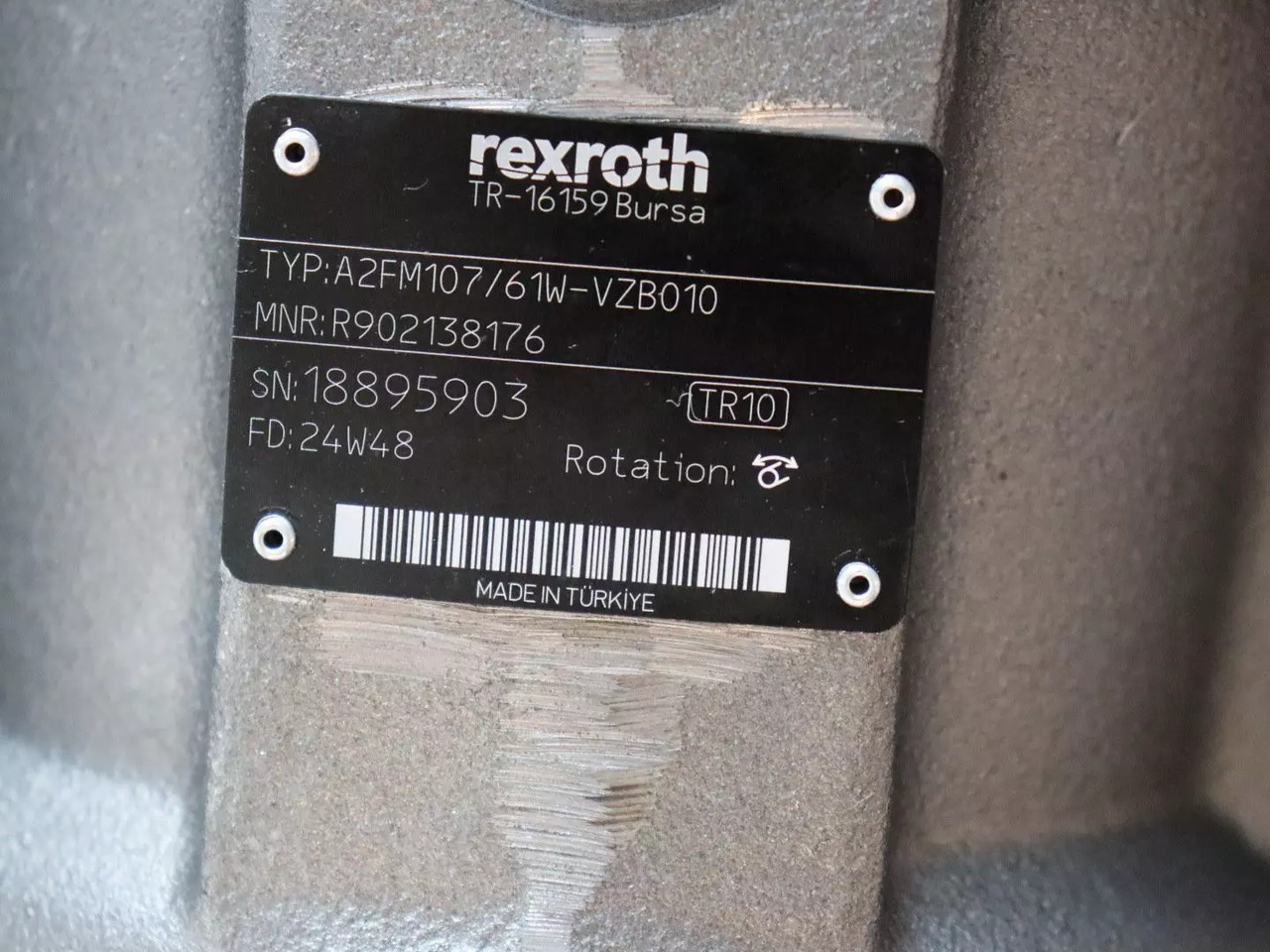 REXROTH A2FM107/61W-VZB010 - Гидравлический мотор для Строительной техники: фото 5 REXROTH A2FM107/61W-VZB010 - Гидравлический мотор для Строительной техники: фото 5