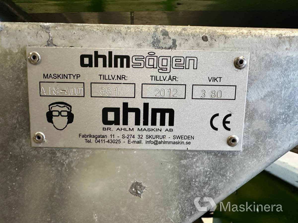 Såg Ahlm Sågen ABS 4001 - Деревообрабатывающий станок: фото 5 Såg Ahlm Sågen ABS 4001 - Деревообрабатывающий станок: фото 5