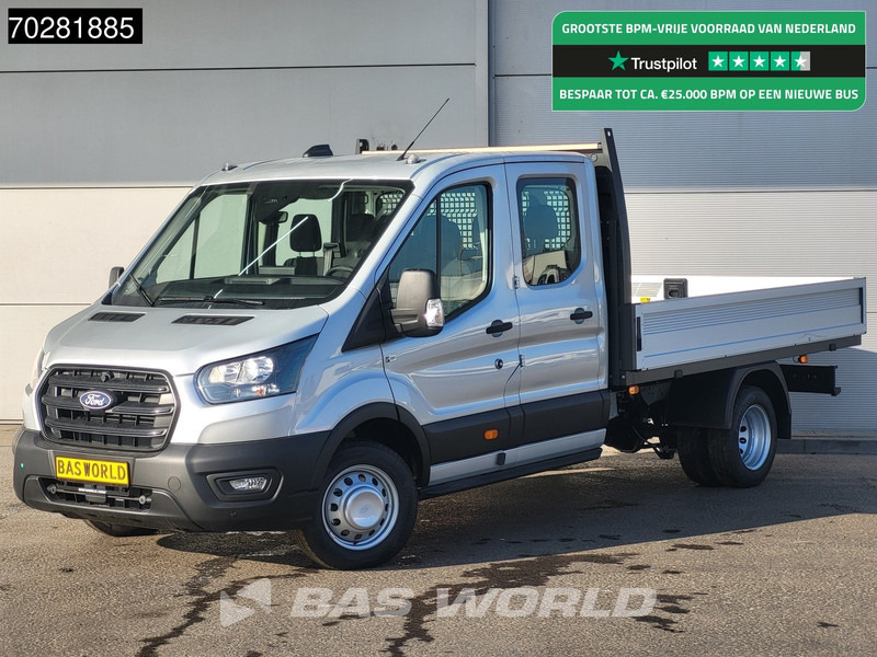 Ford Transit 170pk Automaat Dubbel Cabine 3500kg Trekhaak Open Laadbak Pritsche SYNC4 scherm CarPlay Camera Pickup Airco Trekhaak Cruise cont - Малотоннажный бортовой грузовик: фото 1 Ford Transit 170pk Automaat Dubbel Cabine 3500kg Trekhaak Open Laadbak Pritsche SYNC4 scherm CarPlay Camera Pickup Airco Trekhaak Cruise cont - Малотоннажный бортовой грузовик: фото 1