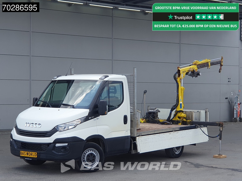 Iveco Daily 35S14 Kraanwagen Open Laadbak Hyva HA15 Euro6 3,5t Trekhaak Crane Kranwagen Kraan Pritsche Pickup Open Box Trekhaak - Малотоннажный бортовой грузовик: фото 1 Iveco Daily 35S14 Kraanwagen Open Laadbak Hyva HA15 Euro6 3,5t Trekhaak Crane Kranwagen Kraan Pritsche Pickup Open Box Trekhaak - Малотоннажный бортовой грузовик: фото 1